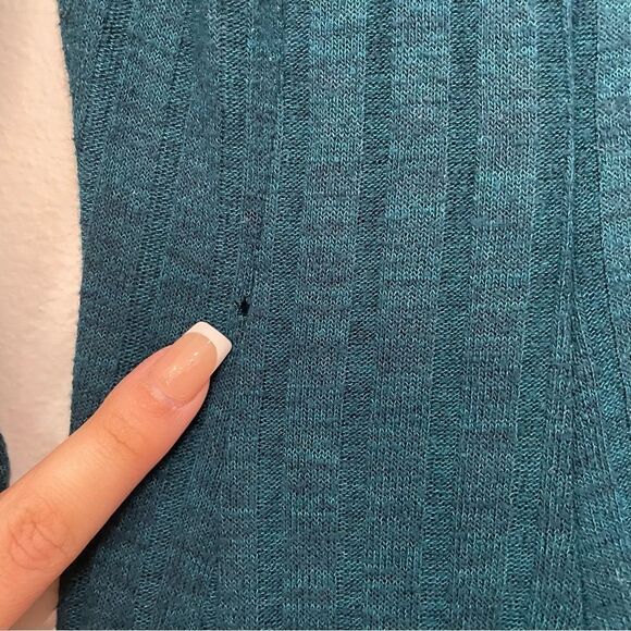 TORRID Teal Sweater Skater Dress Size 0X - Picture 7 of 14